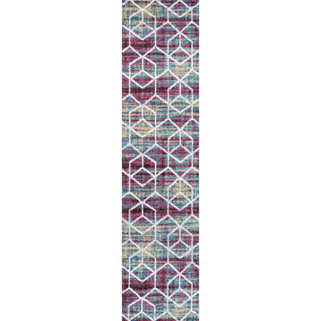 Tumbling Blocks Modern Geometric Area Rug 2